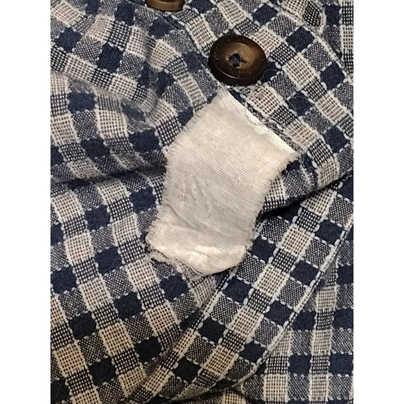 Woolrich Men's Blue Check Short Sleeve XL Button Down Shirt - Picture 3 of 5